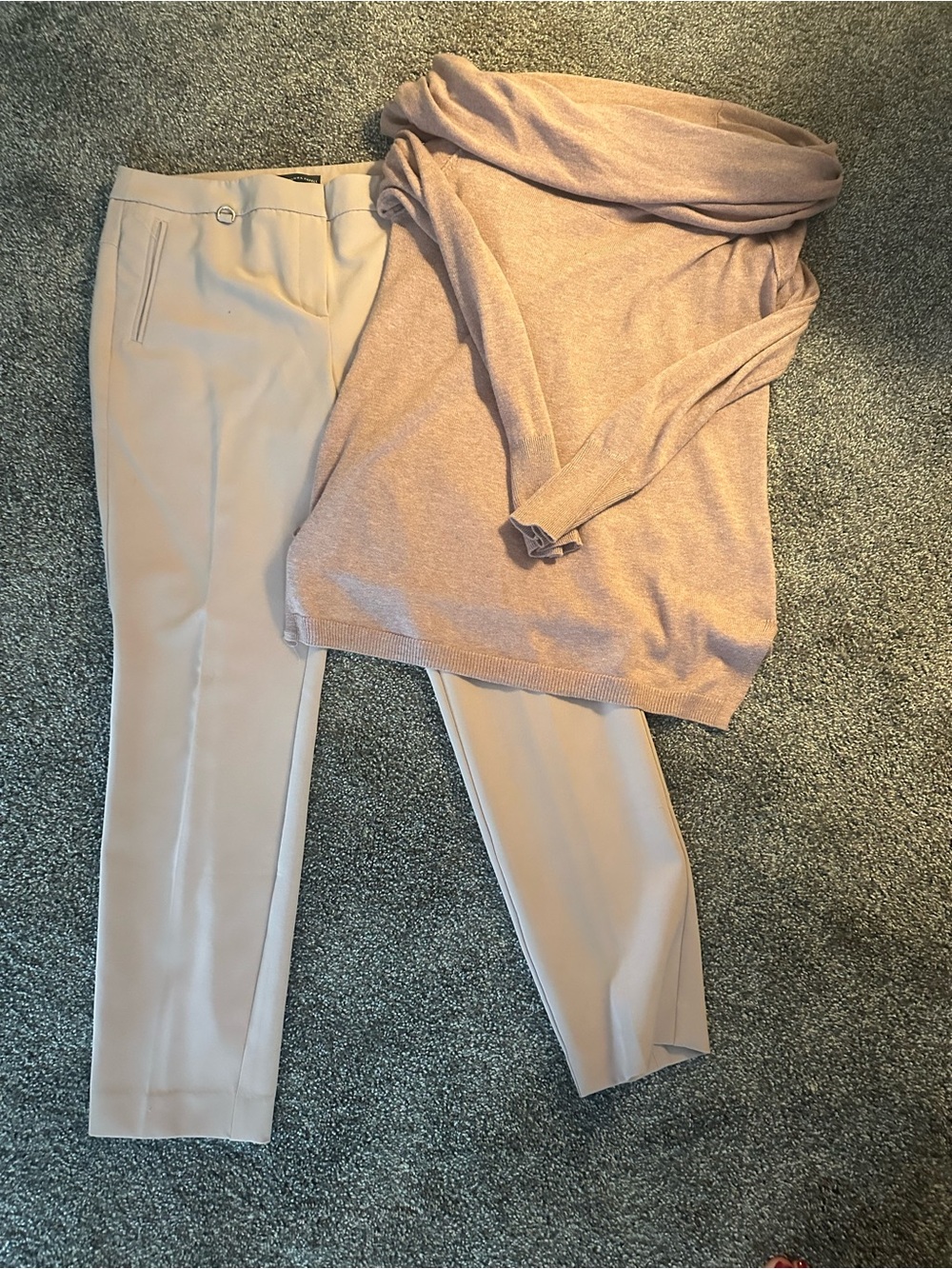 Women’s Slim Tailored Pants in Light Blush